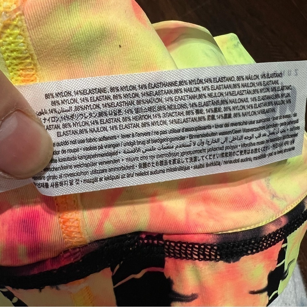 Zumba Tie Dye For Zumba Scoop Bra - Medium Oh Orange NWT - Picture 6 of 12
